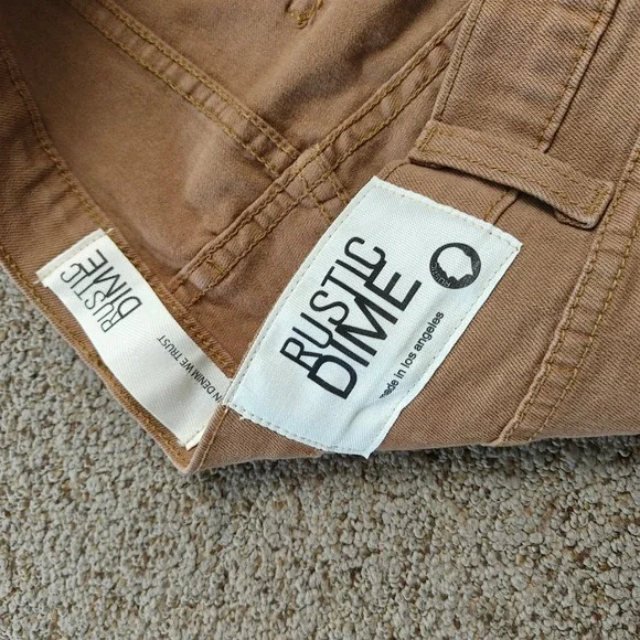 Rustic Dime Mens Khaki Straight Leg Chinos Pants Casual Dress Size 36 - Picture 7 of 14